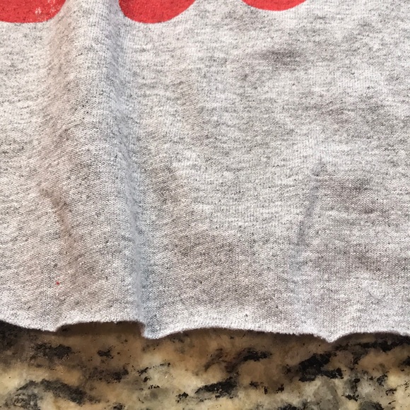 L’EGGO MY EGGO CROPPED GRAY COTTON LARGE TEE - Picture 5 of 5